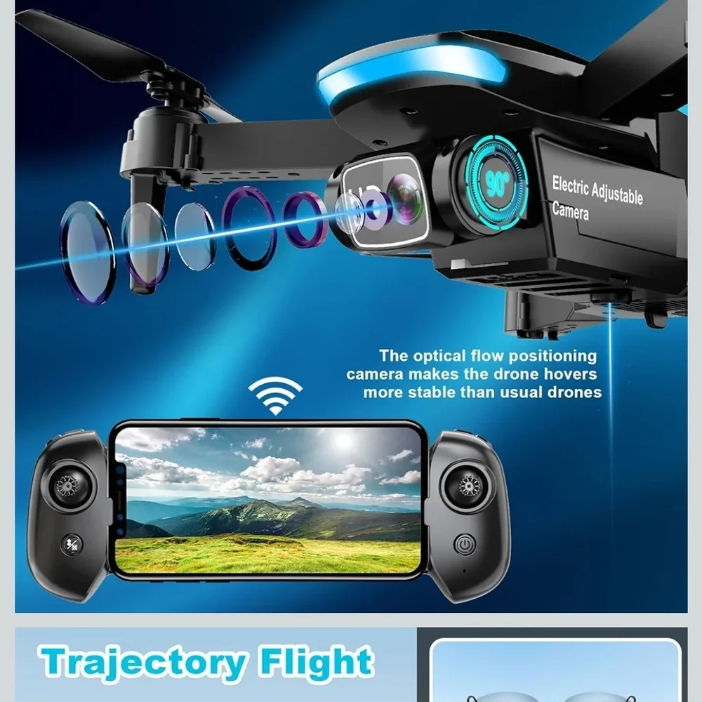 Black HD Camera Drone with Controller